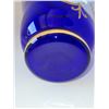 Image 6 : LARGE GOLD AND BLUE FLOWER VASE 5" X 9.5"