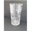 Image 2 : LARGE WIDE MOUTH CRYSTAL VASE 4.75" X 8"