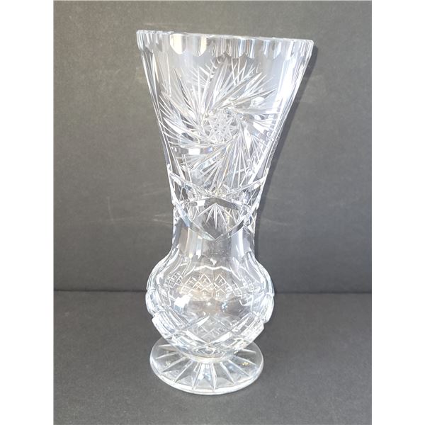 CRYSTAL VASE 3.75" X 8"