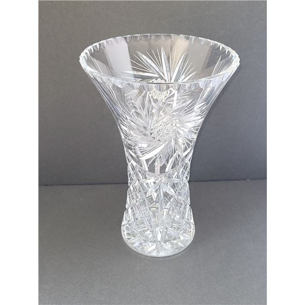 EXTRA LARGE CRYSTAL FLOWER VASE 6.75" X 10.5"