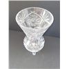 Image 2 : PRETTY FOOTED CYRSTAL VASE 5.25" X 8"