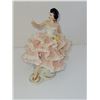 Image 1 : SMALL DRESDEN DANCING LADY STATUE 4" X 5"