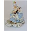 Image 1 : SANDIZELL DRESDEN LADY MUSICIAN STATUE 7" X 7.5"