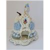 Image 3 : SANDIZELL DRESDEN LADY MUSICIAN STATUE 7" X 7.5"