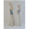 Image 2 : PAIR OF VINTAGE LLADRO LIKE STATUES 10.25" T & 11" T