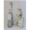 Image 2 : LOT OF 2 LLADRO LIKE STATUES 9.5" T & 10.25" T