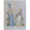 Image 3 : LOT OF 2 LLADRO LIKE STATUES 9.5" T & 10.25" T