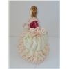 Image 2 : IRELAND DRESDEN WHITE AND PINK LADY STATUE 4.5" X 5.5"
