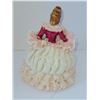 Image 3 : IRELAND DRESDEN WHITE AND PINK LADY STATUE 4.5" X 5.5"