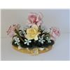 Image 1 : CAPODIMONTE 5 ROSE TABLE DECOR 7" X 5"