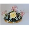 Image 4 : CAPODIMONTE 5 ROSE TABLE DECOR 7" X 5"