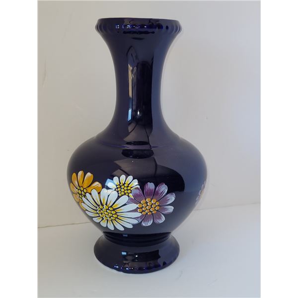 BAREUTHER WALDSASSON ECHT COBALT VASE 6.25" X 10.5"