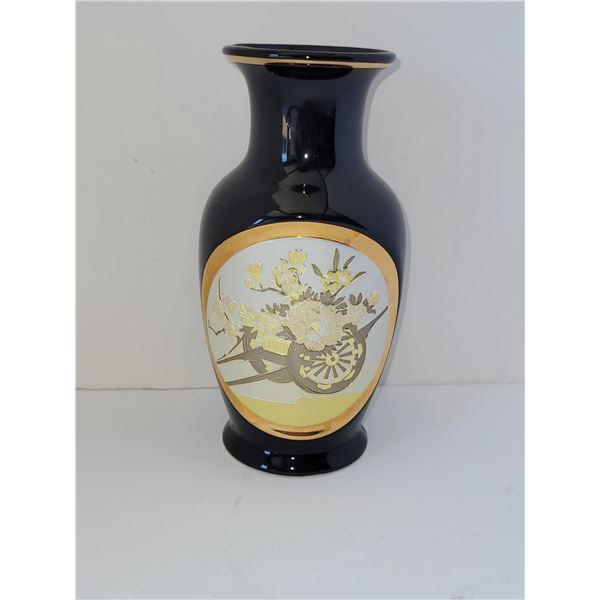 CHOKIN 24K GOLD EDGE VASE 2.25" X 6"