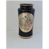Image 1 : CHOKIN 24K GOLD EDGE FLORAL VASE 3" X 6"