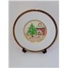Image 1 : CHOKIN 24K GOLD EDGE CHRISTMAS PLATE 6"