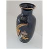 Image 2 : BLACK AND GOLD CHINESE PEACOCK VASE 2.75" X 6"