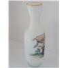 Image 4 : ITALIAN ASIAN MILK GLASS (LIKE) VASE 3" X 9.5"
