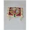 Image 1 : ANTIQUE ITALIAN JEWELLERY HOLDER 4" X 2.25"