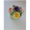 Image 3 : THORLEZ ENGLISH BONE CHINA FLORAL TABLE DECOR 3.5" X 3"