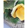 Image 14 : MASSIVE CAPODIMONTE ROSE BOUQUET TABLE CENTERPIECE 15.5" X 11" X 10"
