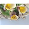 Image 16 : MASSIVE CAPODIMONTE ROSE BOUQUET TABLE CENTERPIECE 15.5" X 11" X 10"