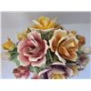 Image 3 : MASSIVE CAPODIMONTE ROSE BOUQUET TABLE CENTERPIECE 15.5" X 11" X 10"