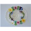 Image 2 : STAFFORDSHIRE ENGLISH BONECHINA BASKET WEAVE DECOR 5" X 1.5"