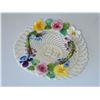 Image 3 : STAFFORDSHIRE ENGLISH BONECHINA BASKET WEAVE DECOR 5" X 1.5"