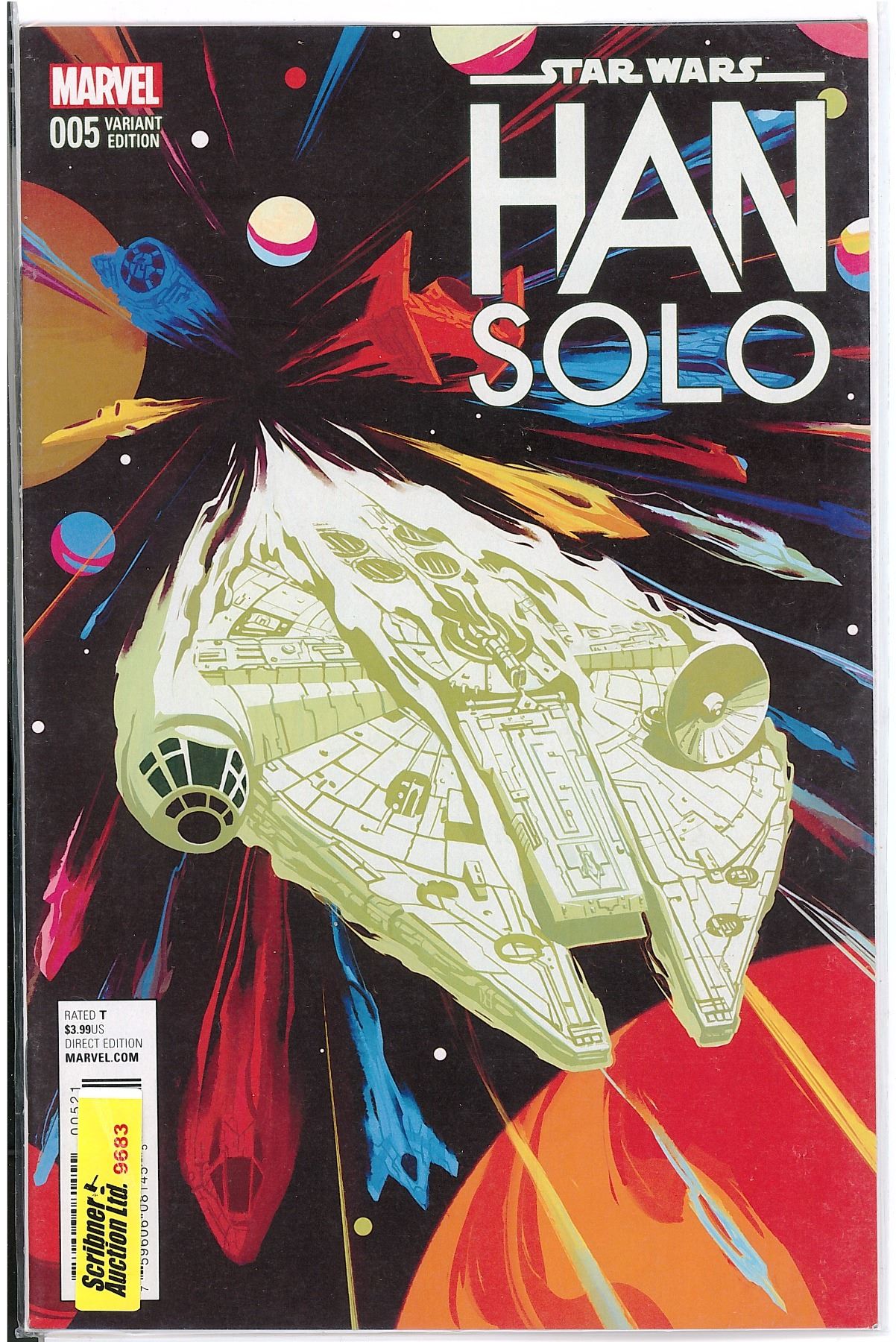 Han Solo Raspberry Pie Cover MARVEL - STAR WARS HAN SOLO: 005 - VARIANT EDITION (SEE PICS!)