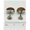 Image 5 : UNIQUE SIGNED VINTAGE STERLING GEMSTONE CUFFLINKS