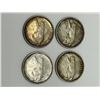 Image 1 : LOT OF 4 SILVER QUARTERS