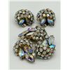 Image 4 : GORGEOUS SHERMAN AURORA CRYSTAL BROOCH AND EARRINGS SET