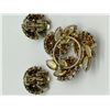 Image 5 : GORGEOUS SHERMAN AURORA CRYSTAL BROOCH AND EARRINGS SET