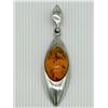 Image 1 : AMBER STERLING PENDANT