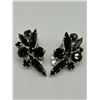 Image 1 : VINTAGE COLOUR CHANGING CRYSTAL CLIP ON EARRINGS
