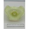 Image 2 : UNIQUE URANIUM MILK GLASS FOOTED DISH