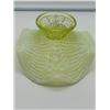 Image 3 : UNIQUE URANIUM MILK GLASS FOOTED DISH