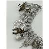 Image 2 : STERLING SILVER CHARM BRACELET WITH