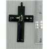 Image 3 : LARGE BLACK ONYX CROSS PENDANT