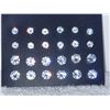 Image 1 : 12 PAIR CLEAR ZIRCON EARRINGS