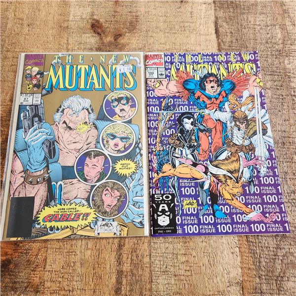 New Mutants 87 (2nd print) and 100