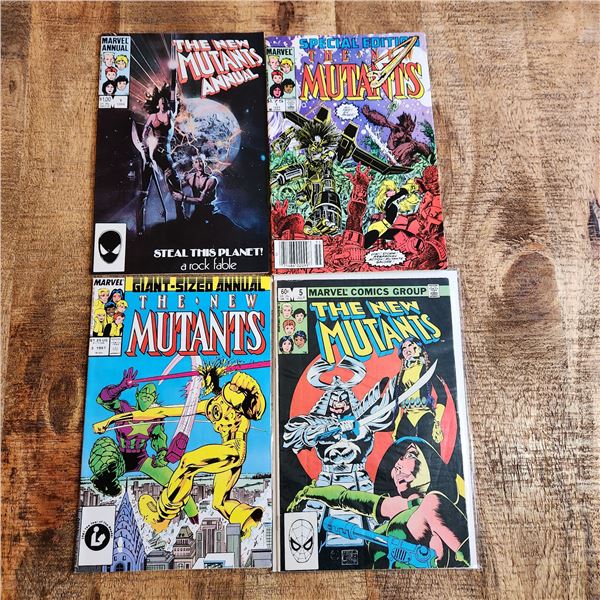 New Mutants Comics x 4