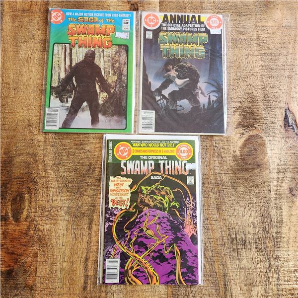 Swamp Thing Comics x 3