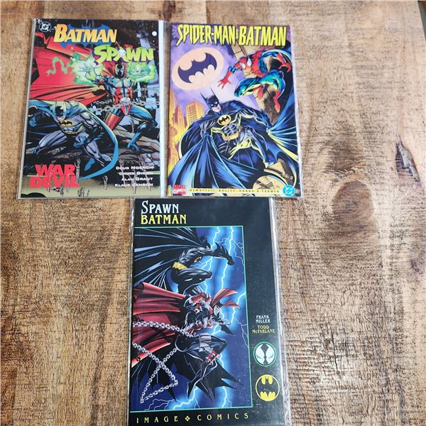 Batman Crossover Comics x 3