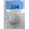 Image 1 : 1 Oz .9999 Silver 2009 Canada Maple Leaf Coin 