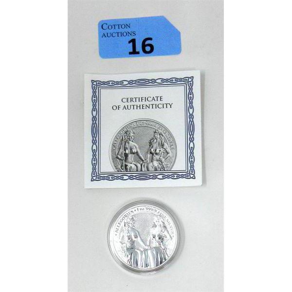 1 Oz .9999 Silver 2021 Allegories Australia & Germania Coin 