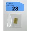 Image 1 : 1/100 Oz .9999 Fine Gold Scottsdale Lion Bar 
