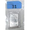 Image 1 : 1 Oz .999 Silver 2013 Scottsdale Legal Tender Bar 