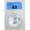 Image 1 : 1 Oz .9999 Silver 2022 Athena Gods of Olympus Coin 