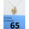 Image 1 : 14 KT Yellow Gold Open Heart Pendant